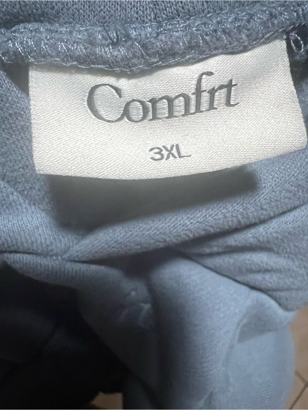 Comfrt 3XL Blue Cozy Top